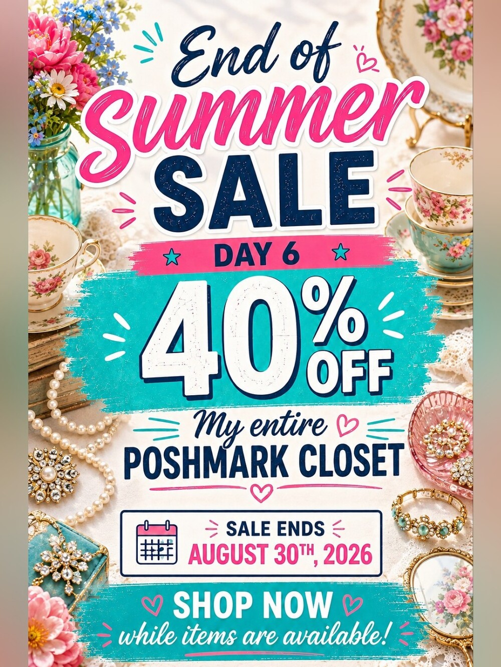 End of Summer Sale 40% Off - Day 6